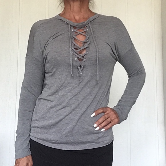 EXPRESS ONE ELEVEN LACE UP LONG SLEEVE SHIRT XS/SMALL - Picture 4 of 11